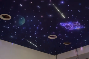 噴繪七彩閃爍+流星+星球