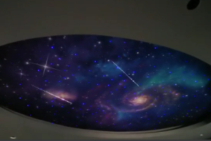 噴繪七彩閃爍+流星