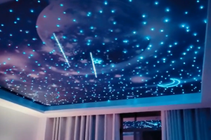 噴繪七彩變化+流星